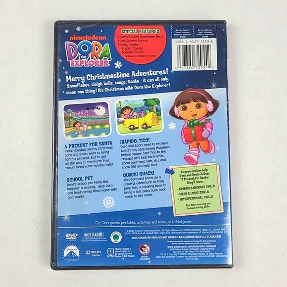 Dora's Christmas DVD Dora the Explorer Preschool Learning Video - Picture 2 of 6